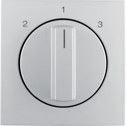Berker Drehbedienaufsatz Dreistufenschalter 2-1-3 S1/B3/B7 aluminium matt (1084140400)
