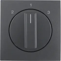 Berker Drehbedienaufsatz Dreistufenschalter 2-1-3 S1/B3/B7 anthrazit matt (1084160600)