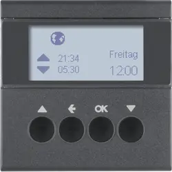 Berker Jalousie-Schaltuhr-Aufsatzmodul S1/B3/B7 anthrazit matt (85741185)