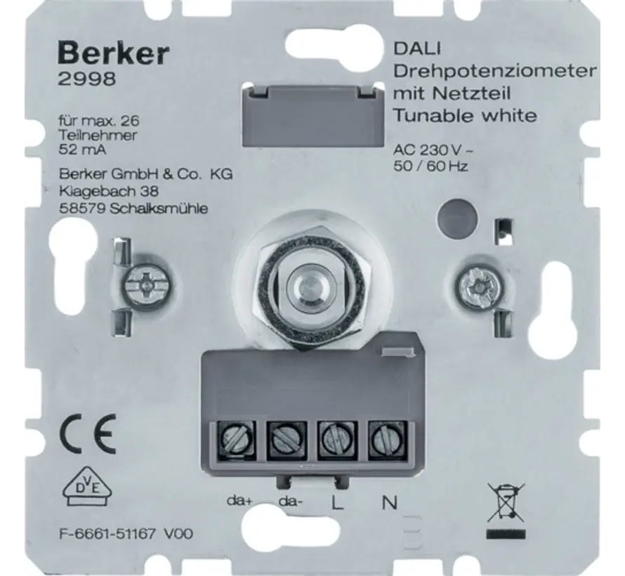 Potentiometer DALI mit Netzteil Tunable White (2998)