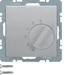 Berker Raumtemperaturregler Wechsler Q1/Q3/Q7 aluminium (20266084)