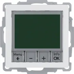 Berker Thermostat mit Display Schließer Q1/Q3/Q7 weiß (20446089)