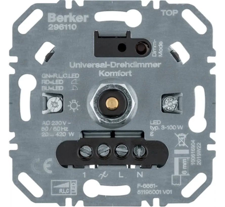 Universal Drehdimmer Komfort LED 3-100 Watt (296110)