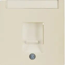 Berker Zentralplatte Modular Jack 1-fach S1/B3/B7 creme glänzend (11708982)