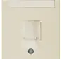 Zentralplatte Modular Jack 1-fach S1/B3/B7 creme glänzend (11708982)