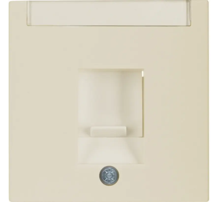 Zentralplatte Modular Jack 1-fach S1/B3/B7 creme glänzend (11708982)