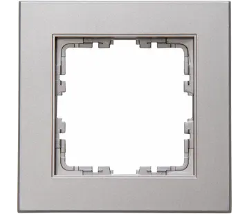 Kopp Abdeckrahmen 1-fach HK07 PURE stahl (406847007)