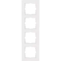 Kopp Abdeckrahmen 4-fach HK07 PURE reinweiß glänzend
