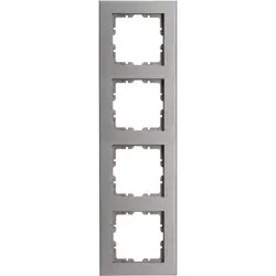Kopp Abdeckrahmen 4-fach HK07 PURE stahl (407147007)