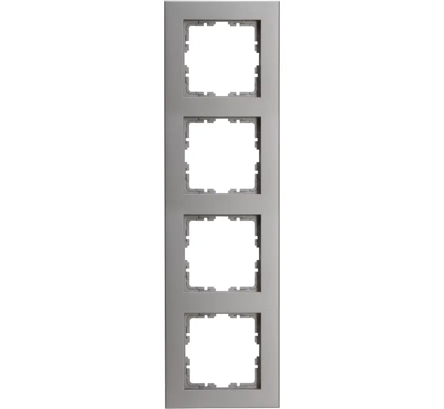 Abdeckrahmen 4-fach HK07 PURE stahl (407147007)