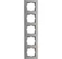 Abdeckrahmen 5-fach HK07 PURE stahl (407247000)
