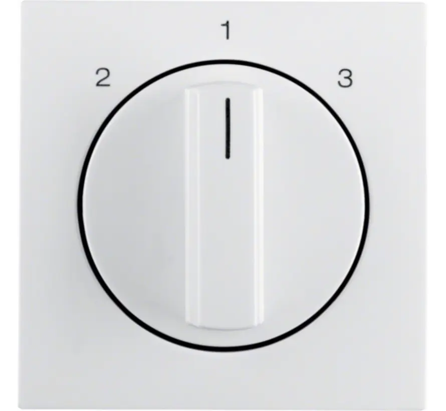 Drehbedienaufsatz Dreistufenschalter 2-1-3 S1/B3/B7 weiß glänzend (1084898900)