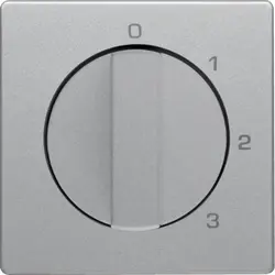 Berker Drehbedienaufsatz Dreistufenschalter Nullstellung 1-2-3 Q1/Q3/Q7 aluminium (1096608400)