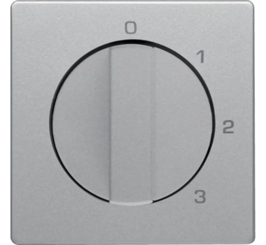 Drehbedienaufsatz Dreistufenschalter Nullstellung 1-2-3 Q1/Q3/Q7 aluminium (1096608400)
