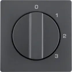 Berker Drehbedienaufsatz Dreistufenschalter Nullstellung 1-2-3 Q1/Q3/Q7 anthrazit (1096608600)