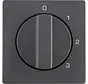Drehbedienaufsatz Dreistufenschalter Nullstellung 1-2-3 Q1/Q3/Q7 anthrazit (1096608600)