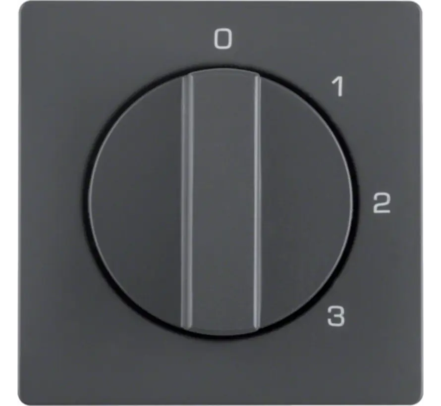 Drehbedienaufsatz Dreistufenschalter Nullstellung 1-2-3 Q1/Q3/Q7 anthrazit (1096608600)