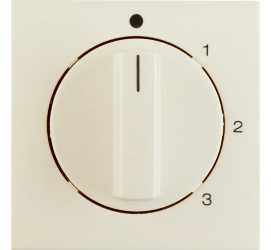 Drehbedienaufsatz Dreistufenschalter Nullstellung 1-2-3 S1/B3/B7 creme glänzend (1096898200)