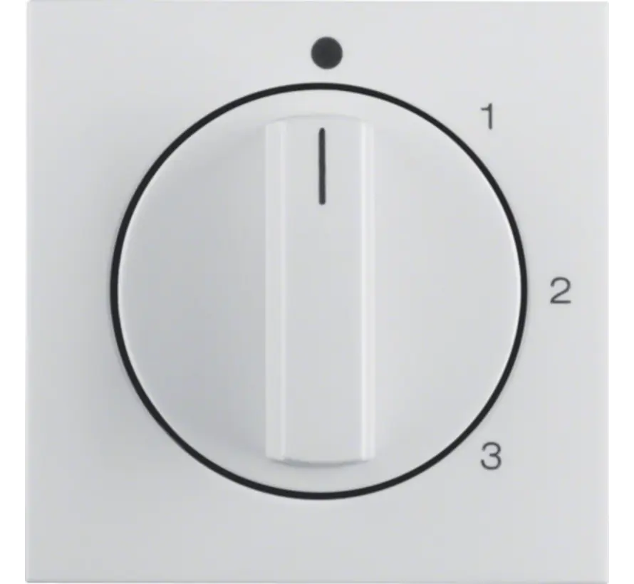 Drehbedienaufsatz Dreistufenschalter Nullstellung 1-2-3 S1/B3/B7 weiß glänzend (1096898900)