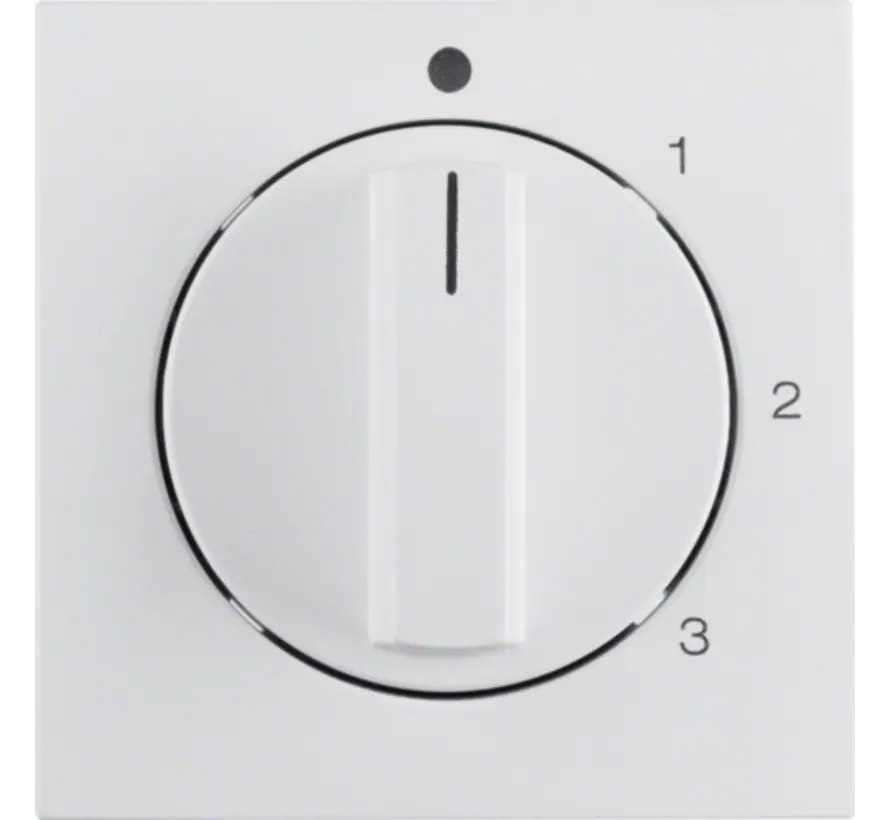Drehbedienaufsatz Dreistufenschalter Nullstellung 1-2-3 S1/B3/B7 weiß matt (1096190900)