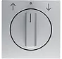 Drehbedienaufsatz Jalousieschalter S1/B3/B7 aluminium matt (1080140400)