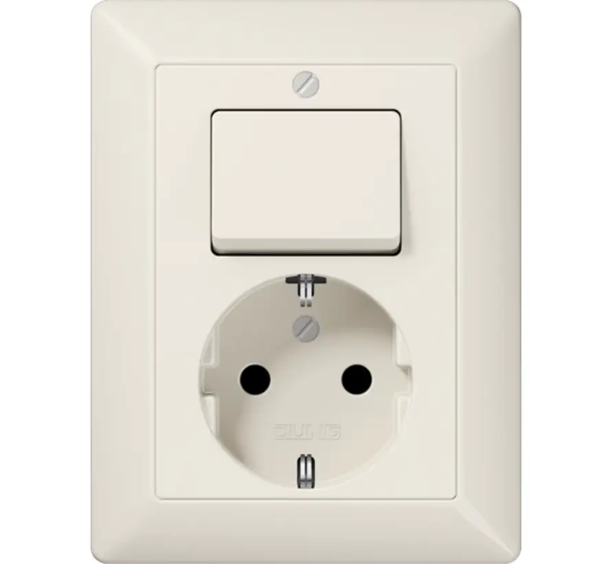 Kombination Schalter/Schuko-Steckdose AS500 creme (AS 5576 EU)