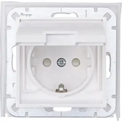 Kopp Shuko-Steckdose 1-fach IP44 HK07 Athenis weiß (954029009)