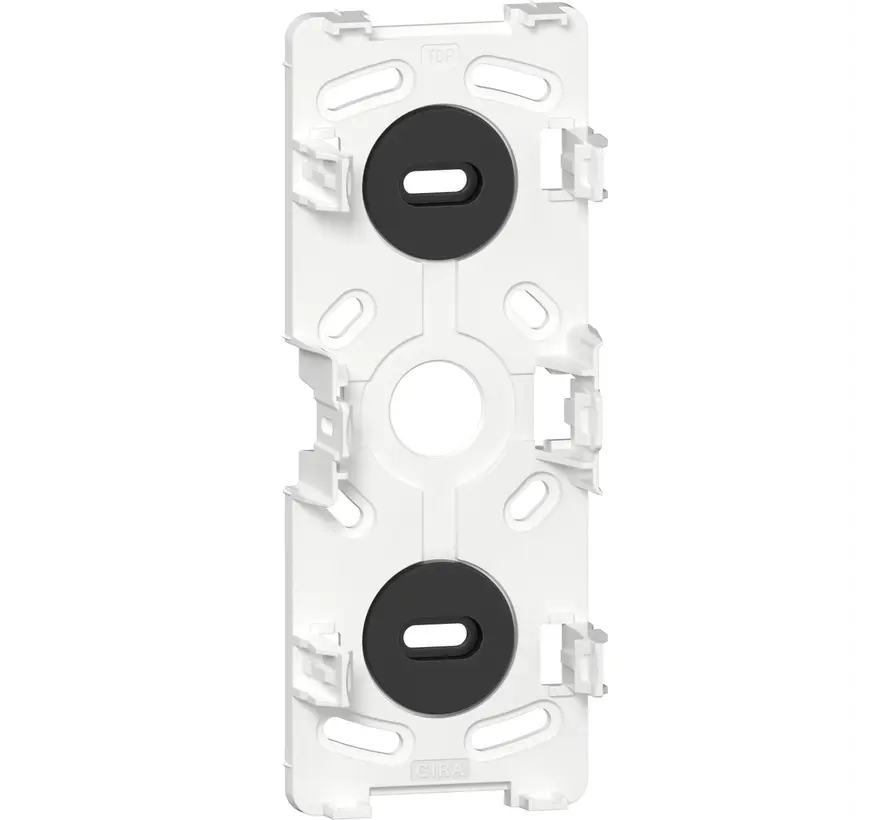 3-fach Montageplatte für 3-fache Aufputz-Steckdose weiß (305314)