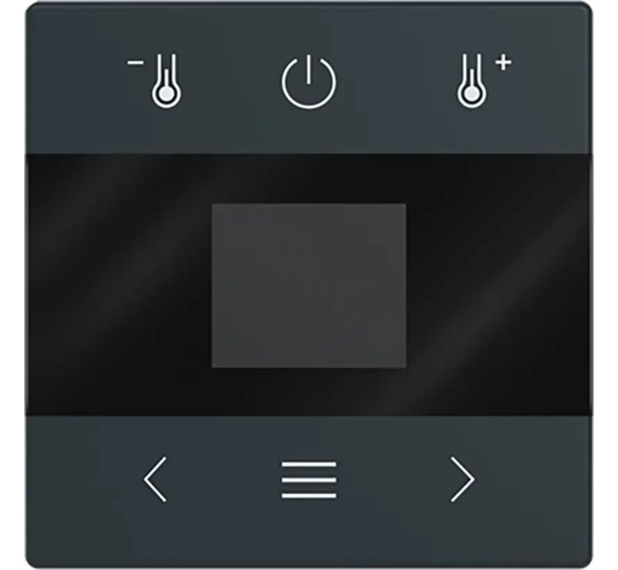 Zentralplatte für Raumthermostat mit Display und Bluetooth Future Linear anthrazit glänzend (1794 MDRT-81)