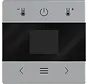centraalplaat voor kamerthermostaat met display en Bluetooth Future Linear aluzilver