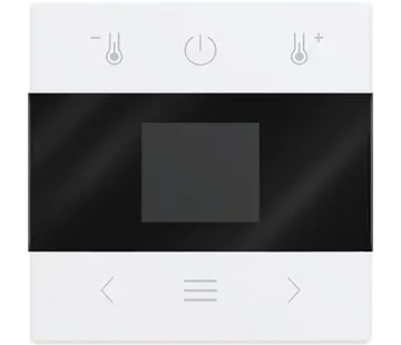 Busch-Jaeger Zentralplatte für Raumthermostat mit Display und Bluetooth Future Linear Studioweiß glänzend (1794 MDRT-84)