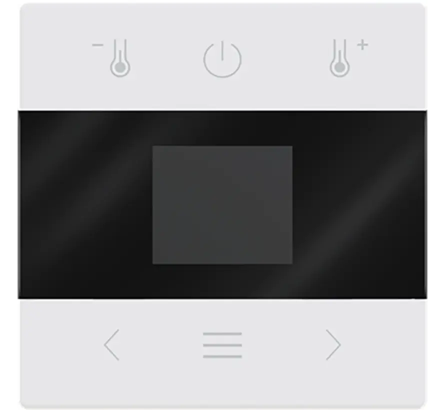 Zentralplatte für Raumthermostat mit Display und Bluetooth Future Linear studioweiß matt (1794 MDRT-884)