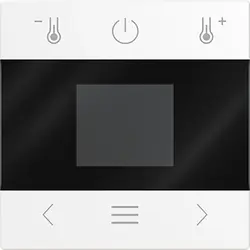Busch-Jaeger centraalplaat voor kamerthermostaat met display en Bluetooth Balance SI wit glans