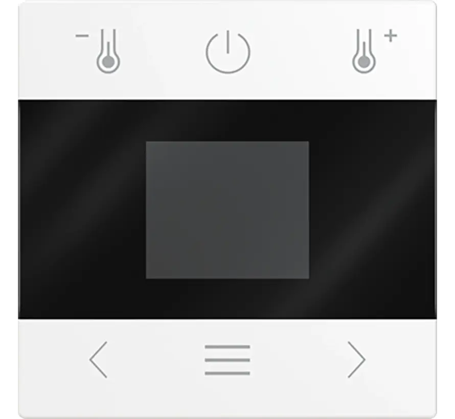 centraalplaat voor kamerthermostaat met display en Bluetooth Balance SI wit glans