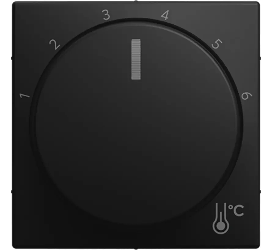 Drehknopf für Raumtemperaturregler 1094/1097U Balance SI schwarz matt (1794 R-915)