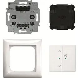 Busch-Jaeger Jalousie-Einsatz flex Komplettset mit 2-fach Bedienelement Wireless Balance SI weiß glänzend (62731/UJ-914-WL)