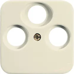 Busch-Jaeger Zentralplatte Antennen + Sat / Koaxial Steckdose Standard SI (1743-03-212)