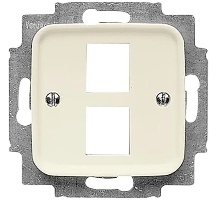 Zentralplatte + Tragplatte 2x Modular Jack Standard SI (2561-02-212)