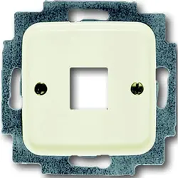 Busch-Jaeger Zentralplatte + Tragplatte 1x Modular Jack Standard SI (2561-212)