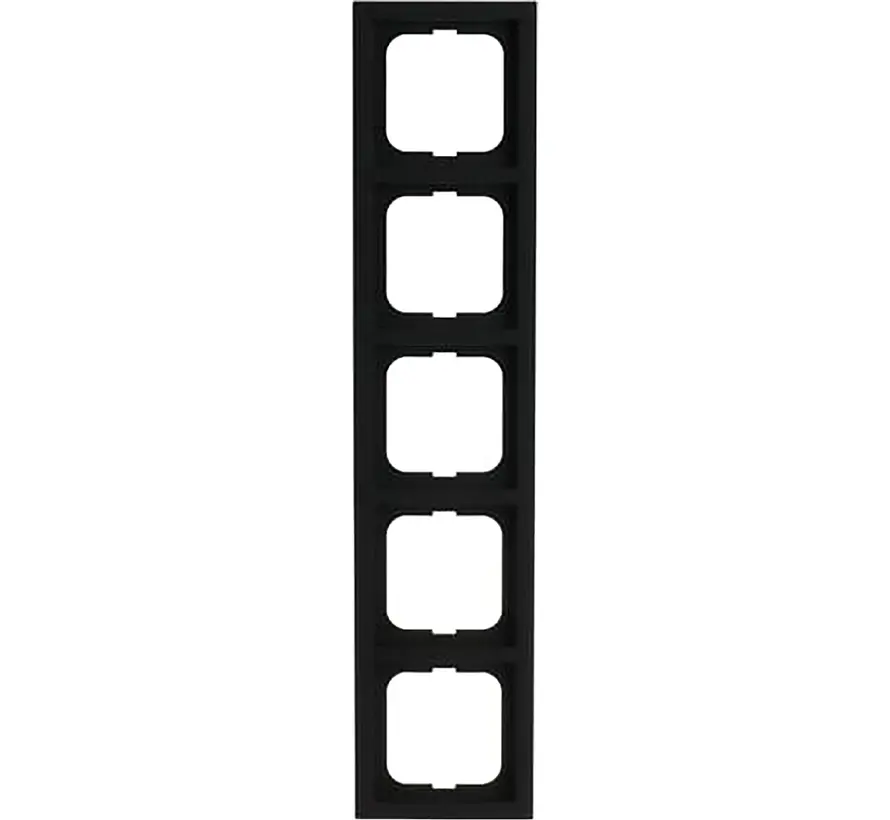Abdeckrahmen 5-fach Future Linear schwarz matt (1725-885K)