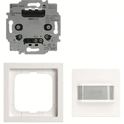 Busch-Jaeger Busch-Wächter 180 flex Komplettset mit Komfort Sensor Selectlinse und Relais-Einsatz Future Linear studioweiß glänzend (64762 UJ-84)