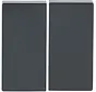 Friends of Hue Bedienwippe 2-fach Future Linear anthrazit glänzend (6736 FoH-81)