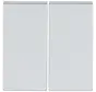 Friends of Hue Bedienwippe 2-fach Future Linear alusilber (6736 FoH-83)