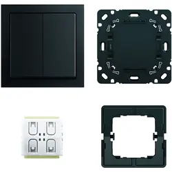Busch-Jaeger Friends of Hue Smart Switch Komplettset Future Linear schwarz matt (6716 UJ-885)