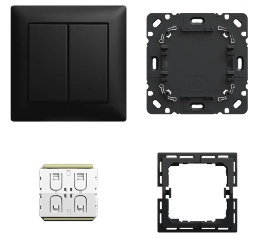 Friends of Hue Smart Switch Komplettset Balance SI schwarz matt (6716 UJ-915)