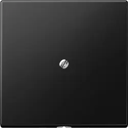 JUNG Zentralplatte Leitungsauslass mit Tragring LS990 graphitschwarz matt (LS 990 A SWM)