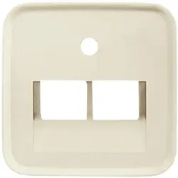 Busch-Jaeger Zentralplatte RJ45 Netzwerk-Anschlussdose 2-fach Standard SI (1803-02-212)