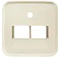 Zentralplatte RJ45 Netzwerk-Anschlussdose 2-fach Standard SI (1803-02-212)