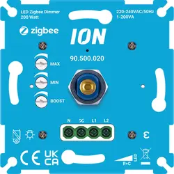 ION Universeller Zigbee LED-Dimmer 0,3-200 Watt RC mit Boost-Funktion (90.500.020)