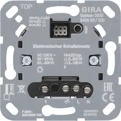 Gira System 3000 Elektronischer Schalteinsatz (540500)